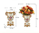 Axyaa European Resin Vase Dried Flower Arrangement Home Decor Ornament