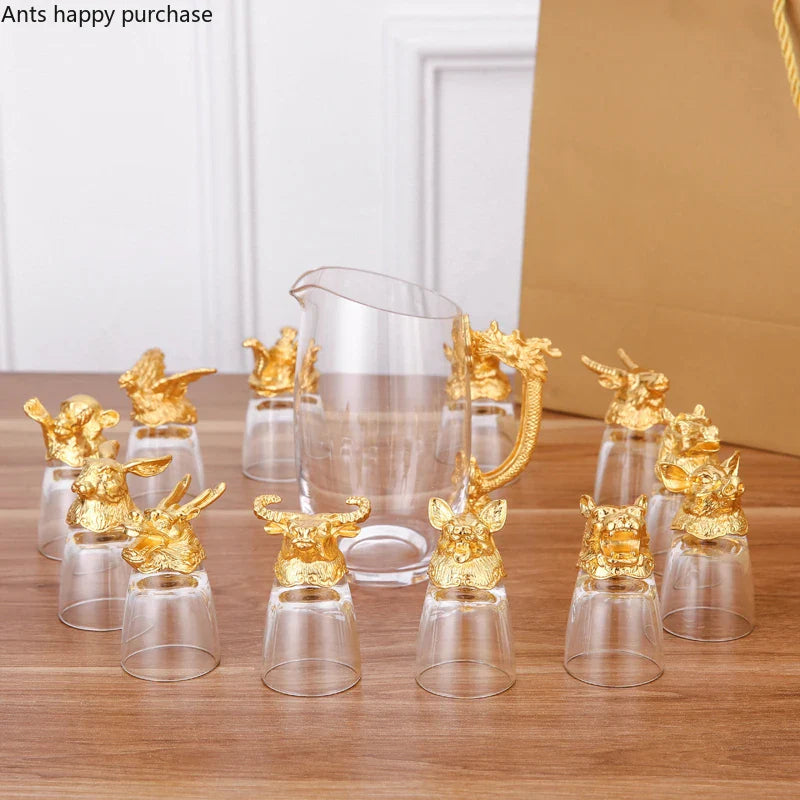 Axya Zodiac Wine Glass Set: Small, Elegant Drinkware Collection