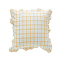 Axyaa Fringed Coffee Black Yellow Green Cotton Cushion Cover 45x45cm Home Decor