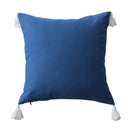 Axyaa Boho Tassled Cushion Cover in Beige/Grey/Blue/Yellow, 30x50cm/45x45cm