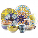 Axyaa Jasmin Pattern Porcelain Tableware Set - Dinner, Dessert Plates, Bowl, Mug