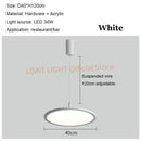 Axyaa Disc LED Pendant Lights Modern Stylish for Restaurant Bar Cafe Living Room
