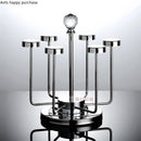 Axya Rotating Cup Holder Storage Rack - Metal Tumbler Decor & Organizer.