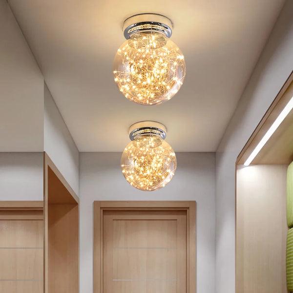 Axyaa Modern Gypsophila LED Ceiling Light - Nordic Design for Corridors, Aisles, and Entrance Stair Lighting