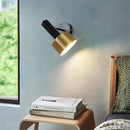 Axyaa Modern Black Gold Wall Sconce Up Down Reading Light
