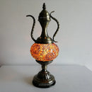 Axyaa Mediterranean Art Deco Turkish Mosaic Table Lamp - Handcrafted Glass Bed Light
