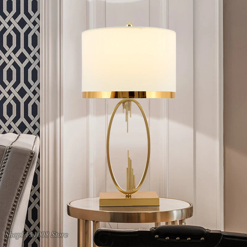 Axyaa Metal Pipe Table Lamp: Modern Nordic Living Room Decor Lighting