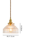 Axyaa Copper LED Pendant Lights | Japanese Style Glass Ball Vintage Hanging Lamp