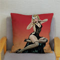 Axyaa European Sexy Women Polyester Cushion Cover 45x45cm - Chic Home Decor
