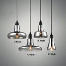 Axyaa Smoke Glass Pendant Light for Dining Bedroom Mall Kitchen Island Industrial Decor