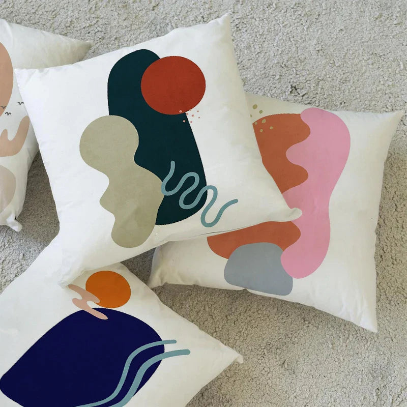 Velvet Matisse Pillow Cover 18x18 Inch for Home and Car Decor - Axyaa