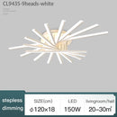 Axyaa LED Chandelier Ceiling Light: Modern, Minimalist, Dimmable for Living Room, Bedroom, Dining