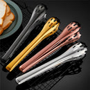 Axyaa Stainless Steel Food Tongs for Buffet, Barbecue, and Kitchen