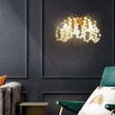 Luxury Teardrop Crystal Wall Lamp for Bedroom Living Room Stairs - Axyaa Brand