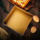 Axyaa Nonstick Aluminum Square Baking Mold for Cheese Biscuits, Bread, and Cakes