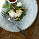Axya Stone-Look Ceramic Dinner Plate & Salad Bowl Set for Elegant Dining