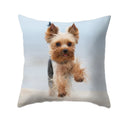 Axyaa Dog Print Polyester Cushion Cover for Sofa Living Room 45X45CM