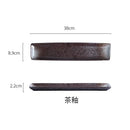 Axyaa Ceramic Long Plate for Sushi Snacks & Desserts