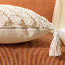 Axyaa Boho Cotton Cushion Cover 45x45cm/30x50cm with Tassels