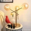 Axyaa Glass Bubble Ball Floor Lamp Nordic Magic Bean LED Stand