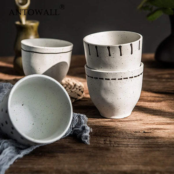 Axya Retro Ceramic Japanese Teacup Set