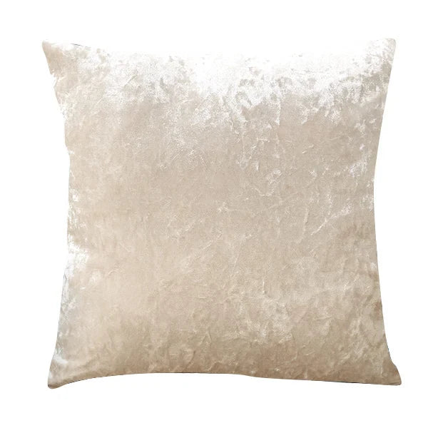 Crushed Velvet Grey Cushion Cover by Axyaa - Nordic Luxury Home Decor