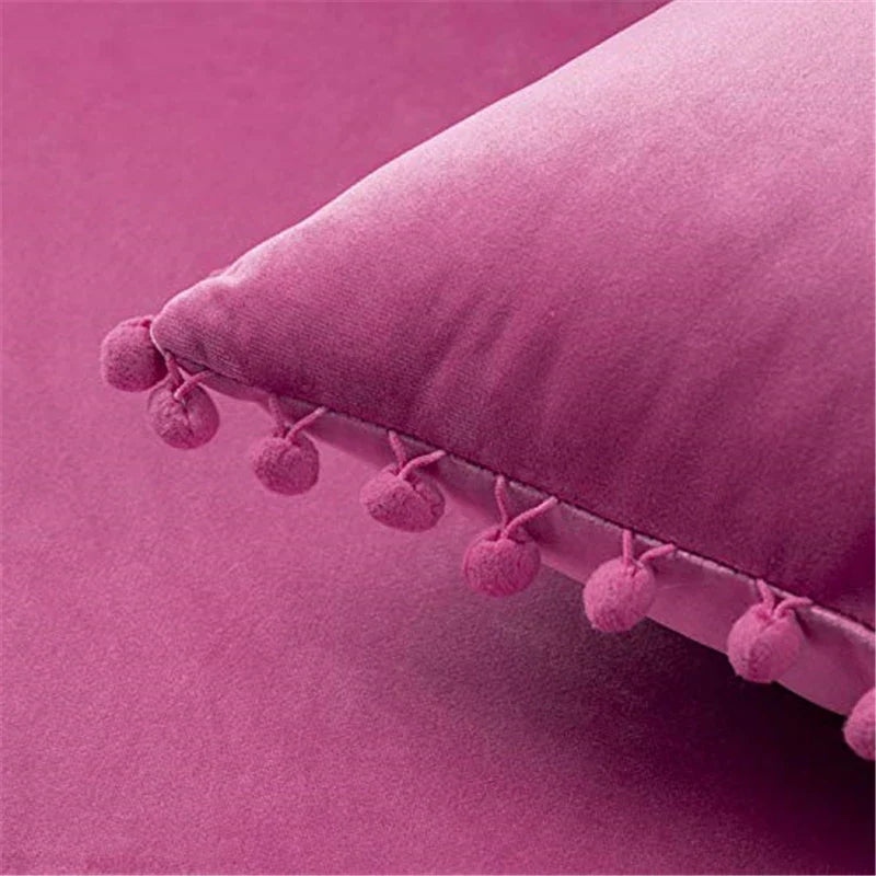 Axyaa Velvet Cushion Covers: Nordic Style Sofa Throw Pillowcase, 45x45 Home Decor