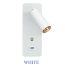 Axyaa Indoor 7W LED Wall Lamp with USB Charge and Switch