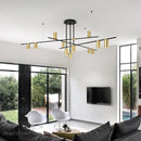 Axyaa LED Ceiling Chandeliers: Nordic Designer Hanging Lamp for Dining & Living Rooms