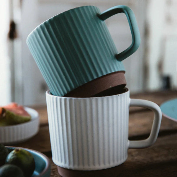 Axya Nordic Ceramic Coffee Mug - Set of 2