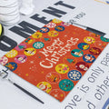Axyaa Christmas Retro Fabric Napkins Set - Festive Table Decor for Home & Restaurant