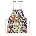 Axyaa Tropical Floral Kitchen Apron for Cooking, Baking, Cleaning - 47x38cm