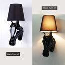 Axyaa Horse Wall Lamp Stair Light for Living Room Bedroom Hotel Corridor