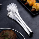 Axyaa Stainless Steel Kitchen Tongs Steak Clamp Long Handle Cooking Utensil