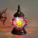 Axyaa Hand-inlaid Glass Mosaic Turkish Night Lamp for Bedroom Living Room
