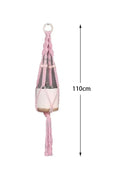 Boho Macrame Plant Hanger Tapestry | Extra Long Net Pocket for Indoor Plants by Axyaa