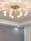 Axya Crystal Ceiling Light for Light Luxury Dining, Living Room & Bedroom