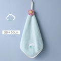 Axyaa Coral Velvet Hand Towel: Soft, Absorbent, Quick Dry Cleaning Cloth
