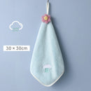 Axyaa Coral Velvet Hand Towel: Soft, Absorbent, Quick Dry Cleaning Cloth