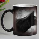 Axyaa Wolf Color Changing Ceramic Coffee Mug, 11oz