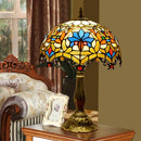 Axyaa Stained Glass Table Lamp, Elegant Decor for Living Room, Bedroom, Restaurant, Hotel