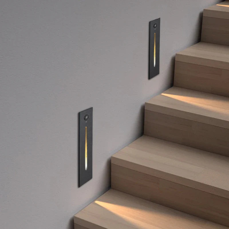 Axyaa 3W LED Step Light: Waterproof Stair & Wall Lamp for Outdoor/Indoor, Human Body Sensation