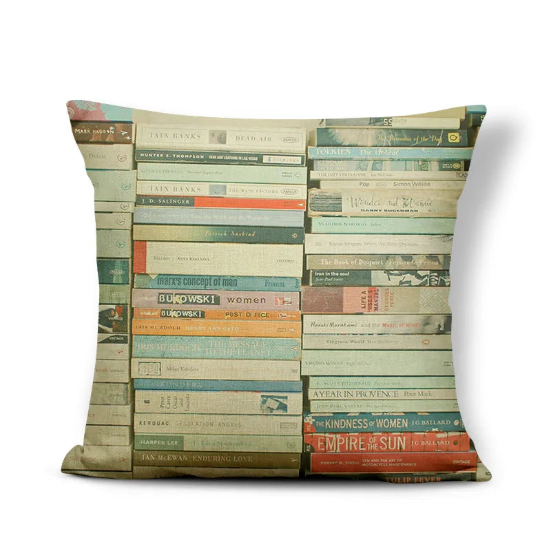 Axyaa Retro Record Camera Pillow Cover - 45X45CM