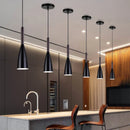 Axyaa Nordic LED Pendant Light Iron & Wood Chandelier for Home Restaurant Bar