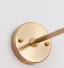 Axyaa Amber Glass Wall Lamp Switch, Modern Copper LED Wall Light for Home, Bedroom, Living Room