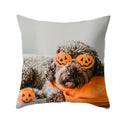 Axyaa Dog Print Polyester Cushion Cover for Sofa Living Room 45X45CM