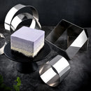 Axyaa Stainless Steel Round Mold for Tiramisu & Mousse Cake Decorating