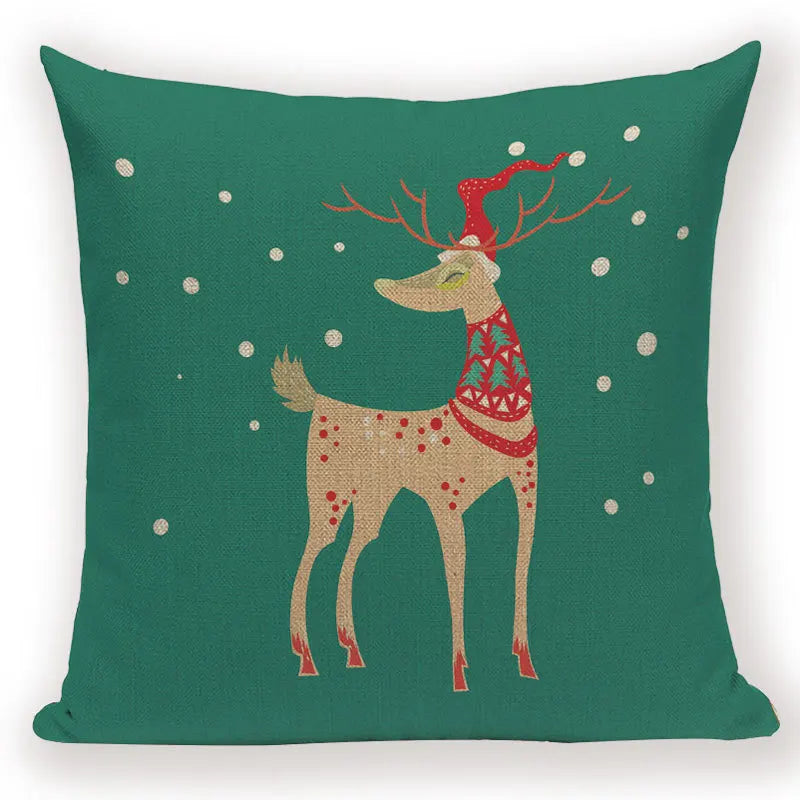 Axyaa Christmas Bed Linen Pillowcase Set for Home Decor and Gifts