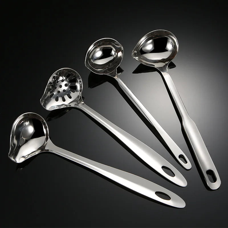 Axyaa Stainless Steel Soup Spoon Strainer for Kitchen Cooking