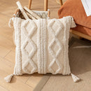 Axyaa Boho Cotton Cushion Cover 45x45cm/30x50cm with Tassels